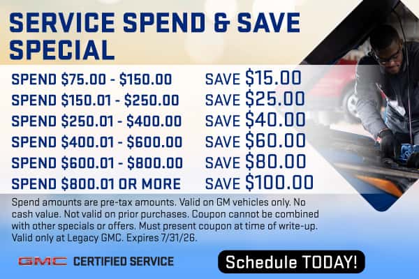 Service Spend & Save Special
