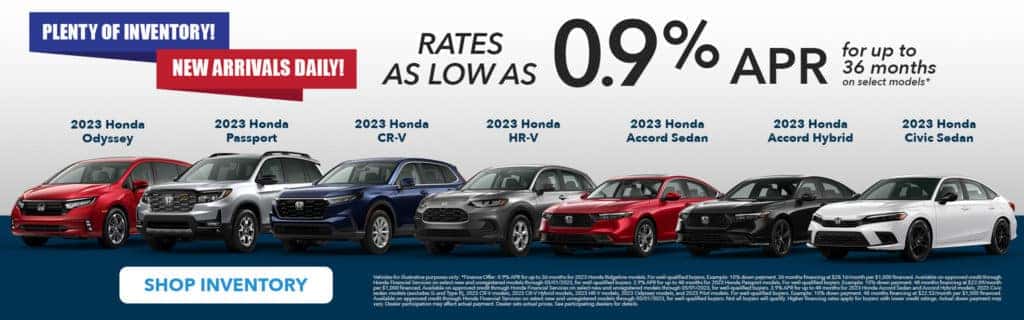 Plenty of Inventory - Arriving Daily!