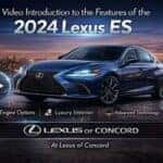 2024 Lexus ES luxury sedan feature overview at Lexus of Concord dealership in Concord CA