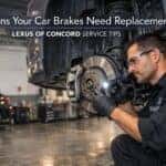 Lexus brake service inspection at Lexus of Concord service center