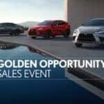 Luxury Lexus RX and NX SUVs available during Lexus Golden Opportunity Sales Event