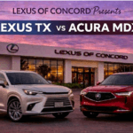 Side by side comparison of Lexus TX vs Acura MDX