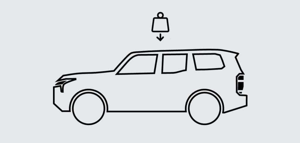 What is curb weight on a Lexus SUV