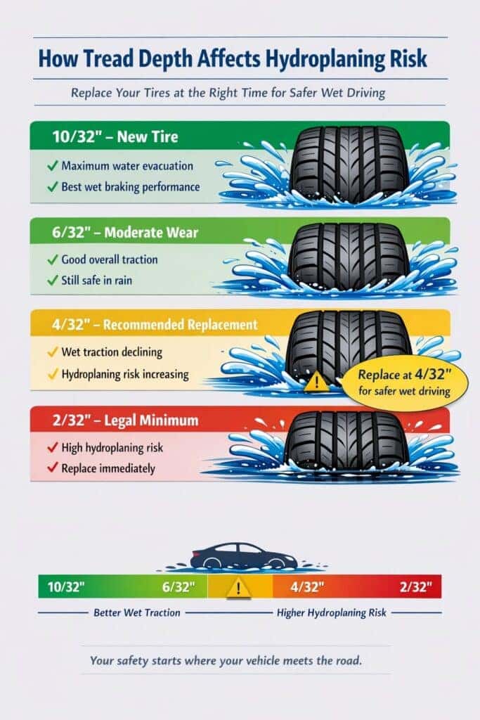 Tire tread guide Lexus of Concord