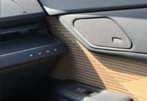 Interior view of the redesigned 2026 Lexus ES featuring bamboo trim