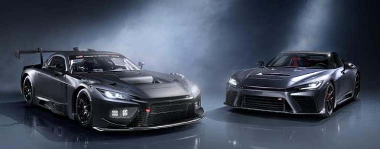 Toyota GR GT3 race car prototype representing motorsport engineering behind the next generation Lexus supercar