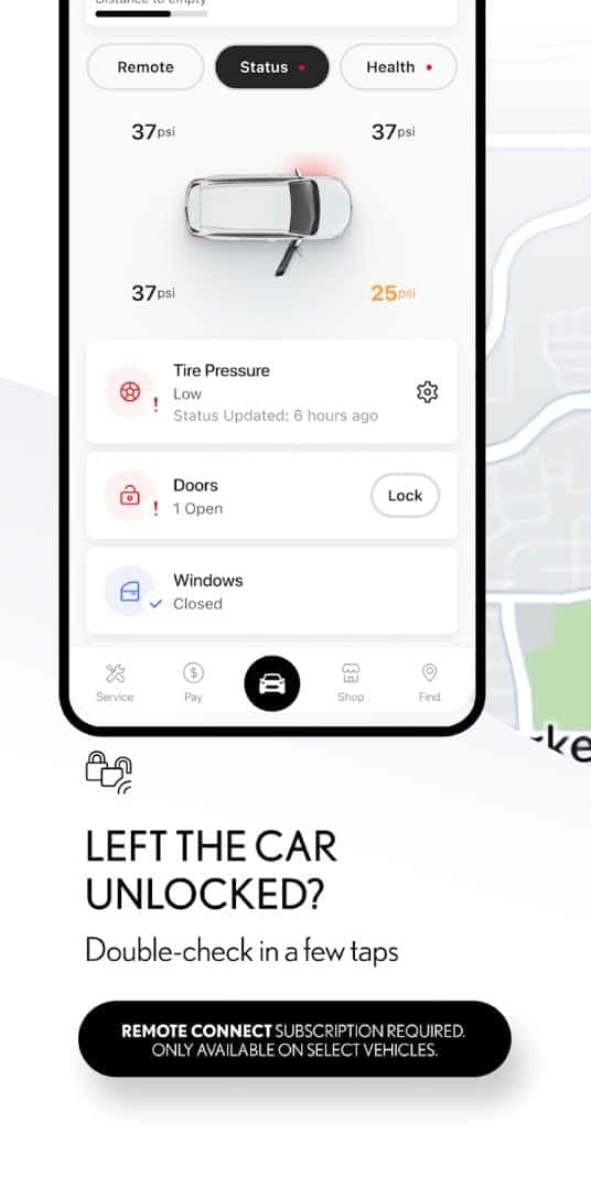 Lexus App Health Feature