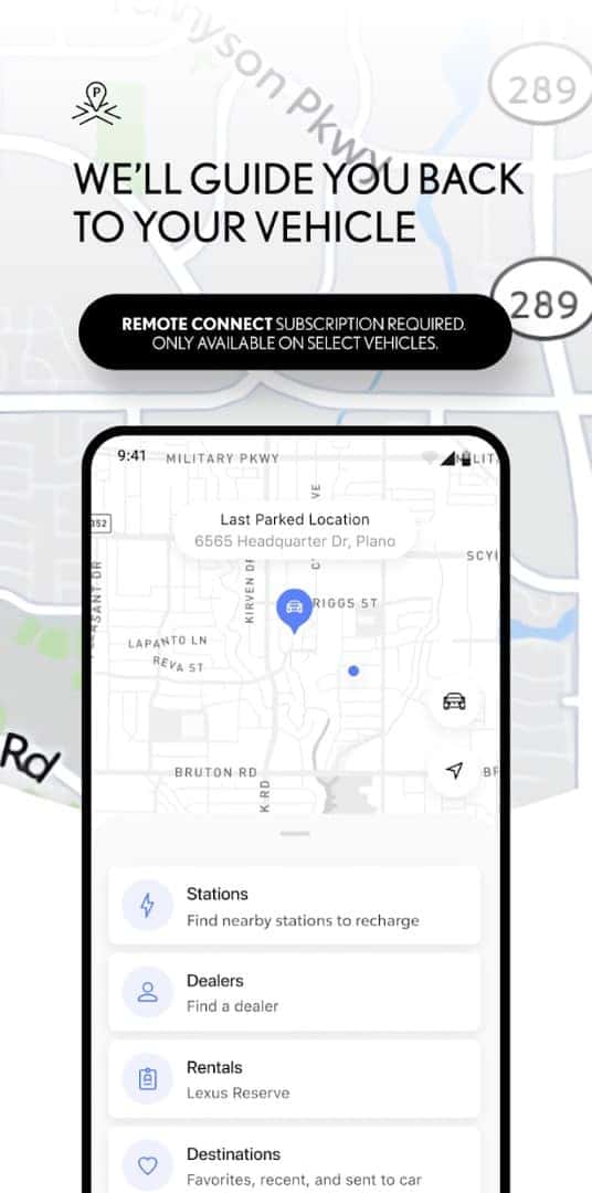 Lexus App Find My Car