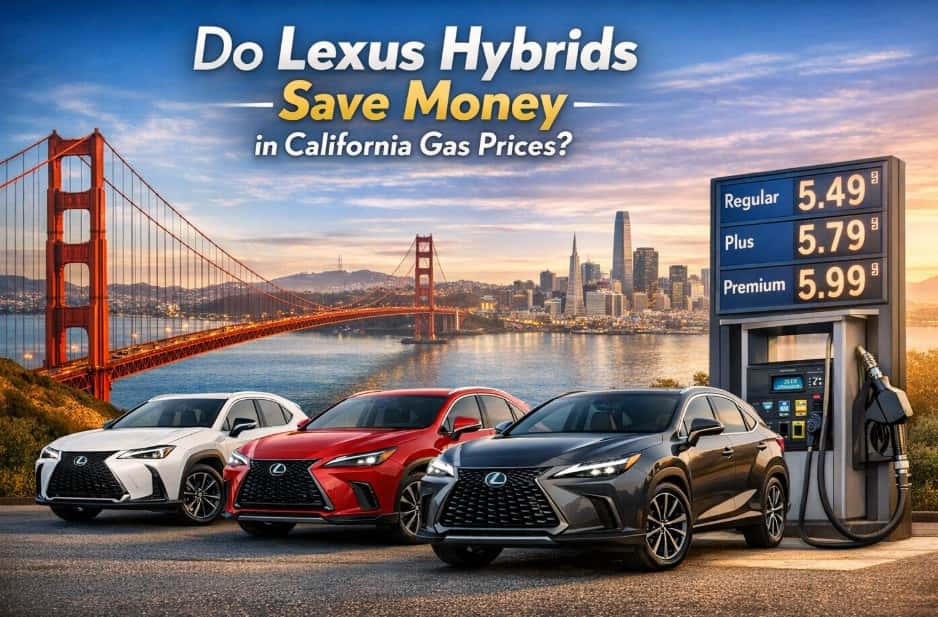 High gas prices in California highlighting benefits of Lexus hybrid fuel efficiency