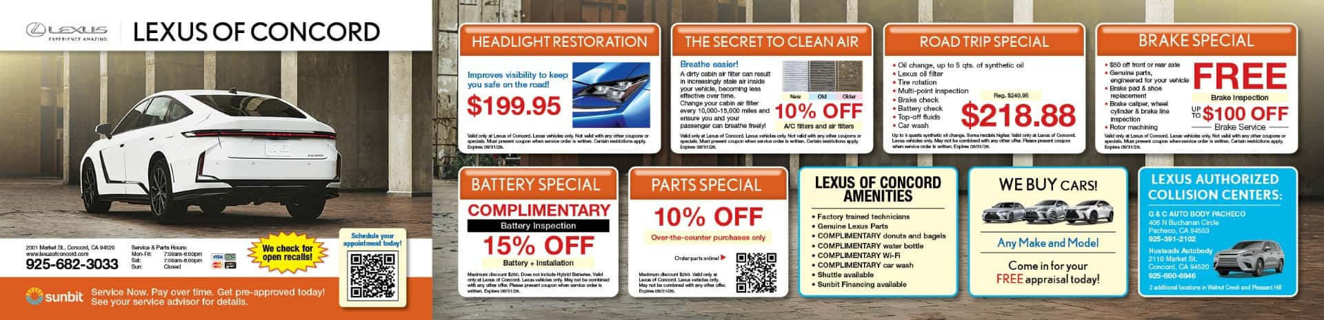 Lexus of Concord Service Special
