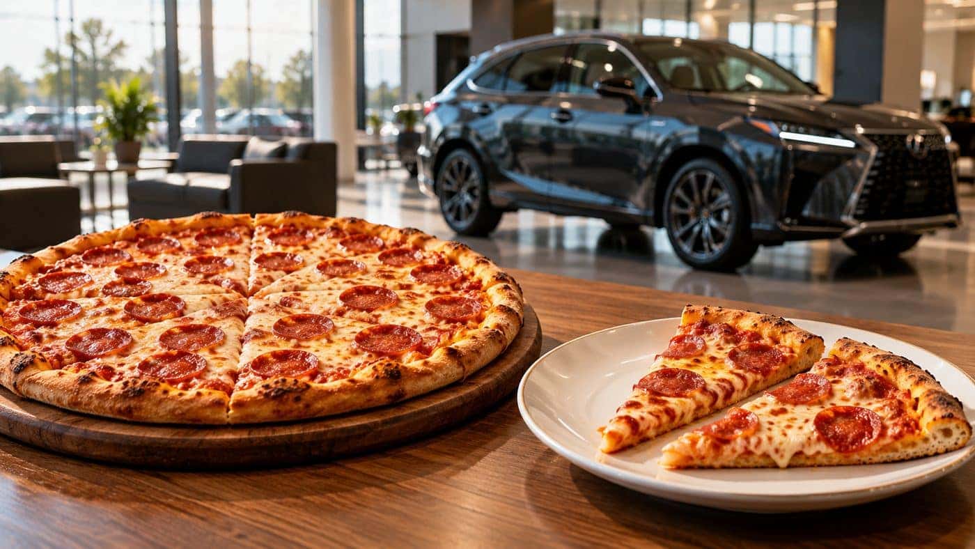 Lexus leasing Pizza Theory: comparing buying the whole pizza with leasing only the slices you need