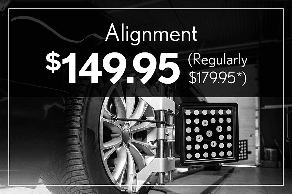 $149.95 alignment (regularly $179.95)