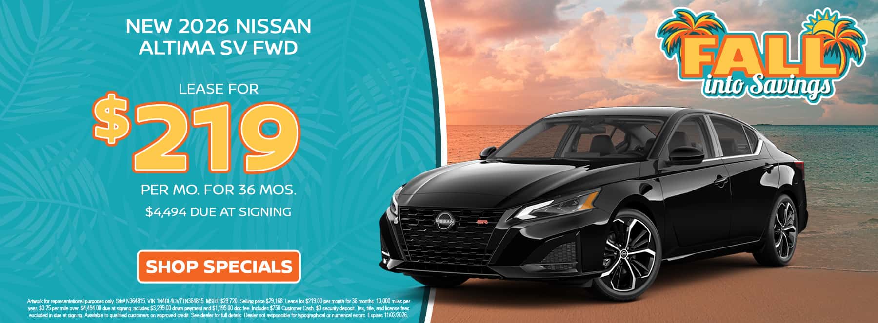 Nissan Altima lease deal