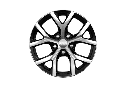 18-Inch Polished with High-Gloss Black Pockets