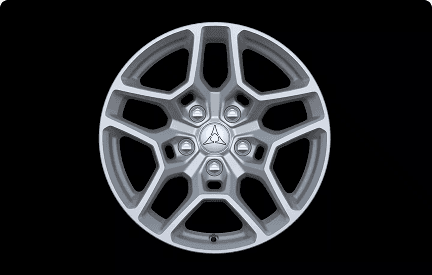 20-Inch Machined Aluminum Wheels with Black Noise Pockets