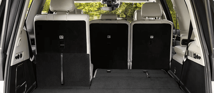 60/40 split-folding third-row bench seat