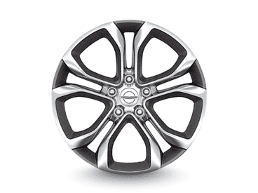 20-INCH POLISHED WHEELS WITH PAINTED BALTIC GRAY POCKETS