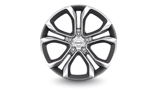 20-INCH POLISHED WHEELS WITH PAINTED BALTIC GRAY POCKETS