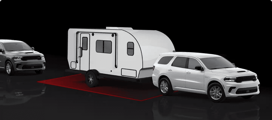 AVAILABLE BLIND SPOT MONITORING* WITH TRAILER TOW DETECTION