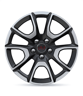 17-Inch Diamond Cut with Satin Black Pockets