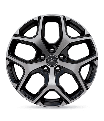 18-Inch Aluminum with Gloss Black Pockets