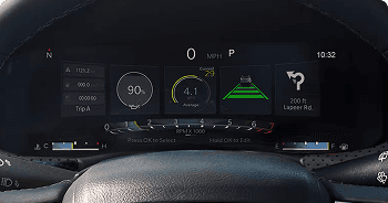 Available 10.25-Inch Digital Cluster Display