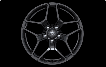 20-Inch Machined Aluminum Wheels with Black Noise Pockets