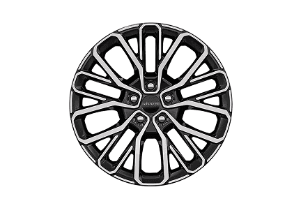21-Inch Machined Gray with Mid-Gloss Granite Crystal Painted Pockets