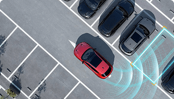 AVAILABLE PARKSENSE® PARALLEL AND PERPENDICULAR PARK ASSIST*