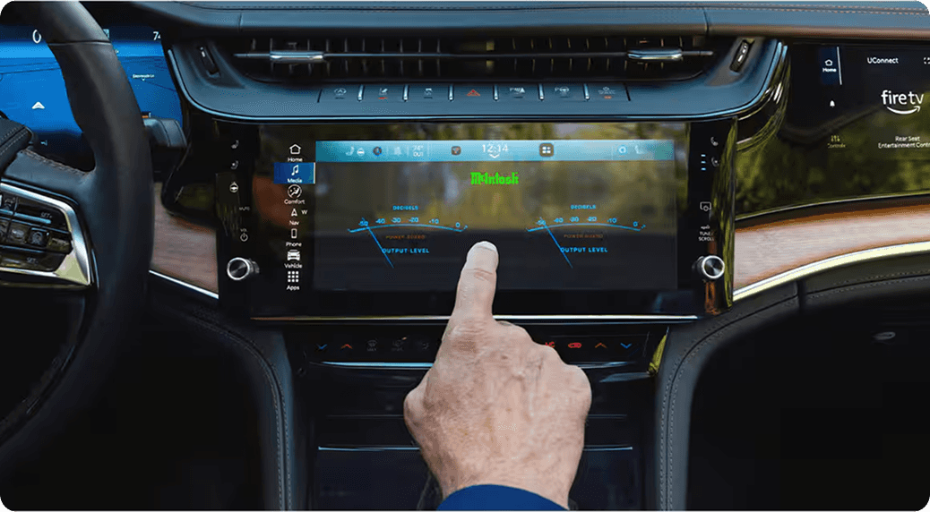 12.3-inch Uconnect touchscreen