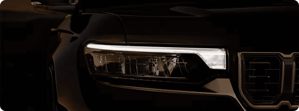 LED headlamps detail