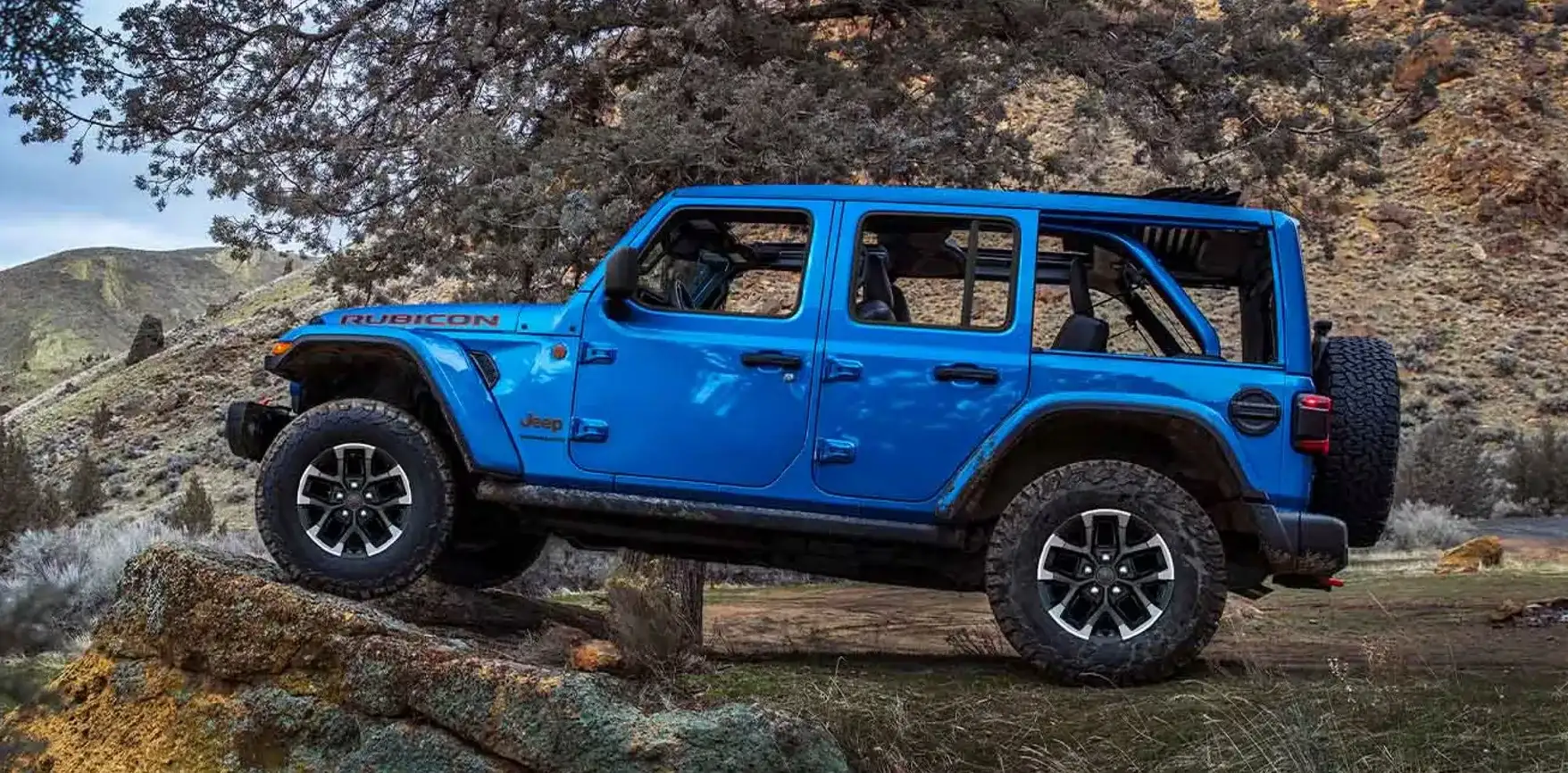 A blue 2026 Jeep Wrangler for sale at Los Angeles Chrysler Dodge Jeep RAM