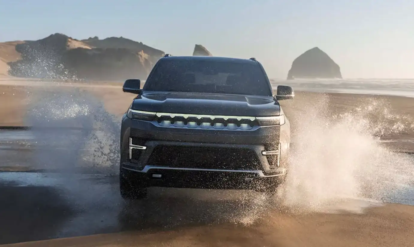 2026 Jeep Grand Wagoneer on the beach