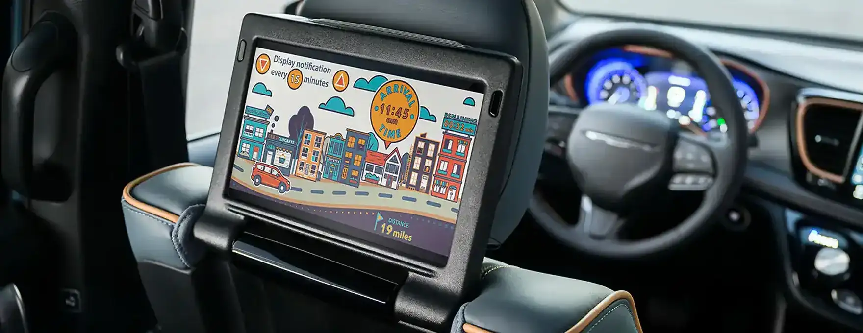 2027 Chrysler Pacifica available Theater Group rear-seat screens