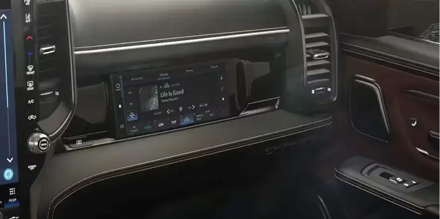 10.25-inch front passenger touchscreen display in the 2027 Ram 1500