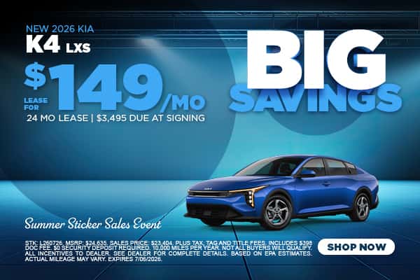 NEW 2026 KIA K4 LXS