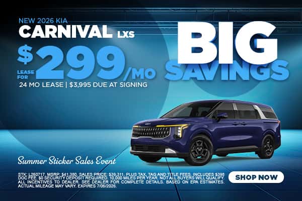 NEW 2026 KIA CARNIVAL LXS