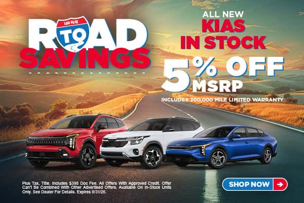 ALL NEW KIAS IN STOCK