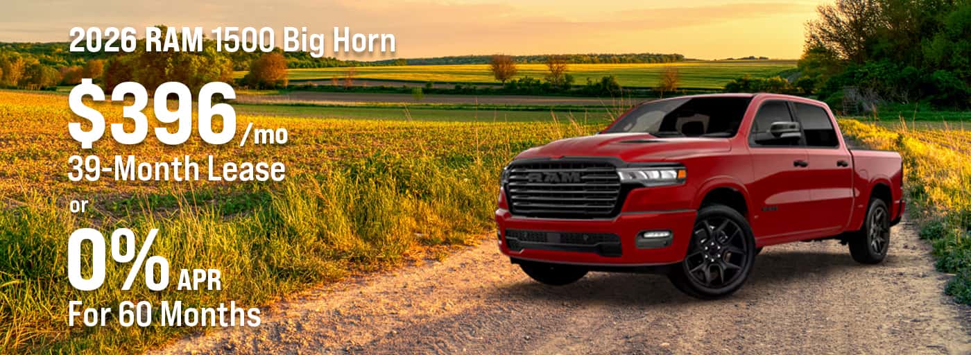 Artwork for representational purposes only. Stk# 91347. VIN 3C6RRFFG6T4197804. MSRP $61,535. Includes $10k Lundgren Rutland Discount . Tax, title, and license fees excluded. Available to qualified customers on approved credit. **Financing available on Tier 1 credit approval. 0% APR, $0.00 down payment, and 60 monthly payments of $16.67 per $1,000 borrowed. Must finance through Stellantis. In lieu of other offers. See dealer for full details. Dealer not responsible for typographical or numerical errors. Expires 08/31/2026. $10k off offer cannot be combined with special APR or Lease. $499 Doc Fee Due at Signing.
