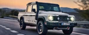 2025 INEOS Grenadier Quartermaster driving on road