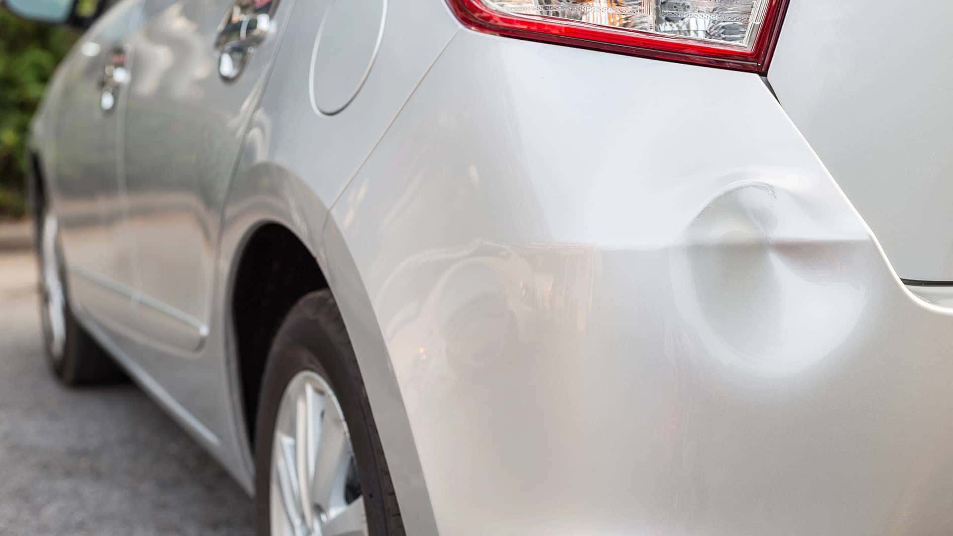car with dent