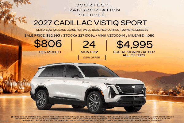 2027 Cadillac VISTIQ Sport AWD Lease Special | Magic Cadillac Santa Clarita