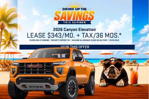 2026 GMC Canyon Elevation Lease Offer | Valencia CA GMC Summer Sales Event