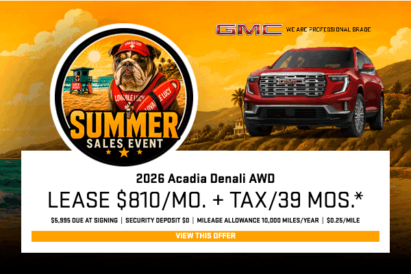 2026 GMC Acadia Denali Lease Special | Magic GMC Valencia