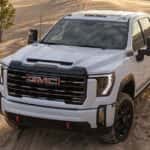 2024 GMC sierra 2500 driving over sand