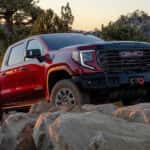 2026 GMC Sierra 1500 climbing a rocky terrain