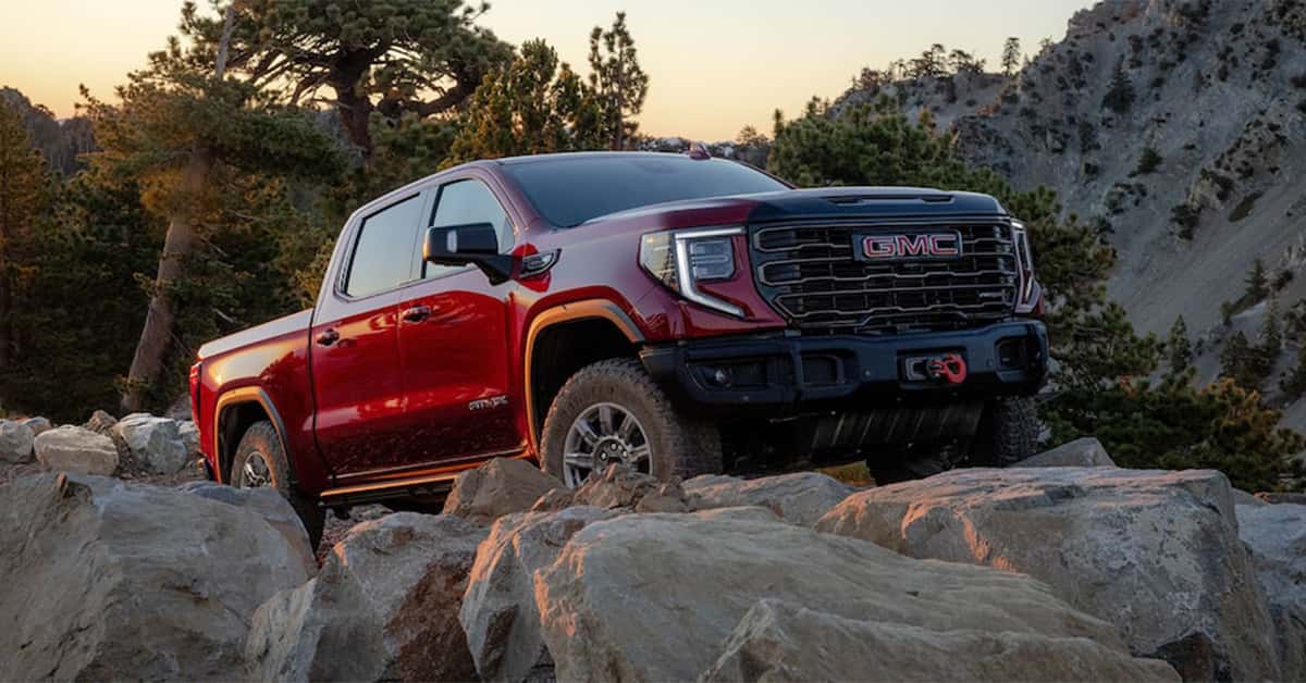 2026 GMC Sierra 1500 climbing a rocky terrain
