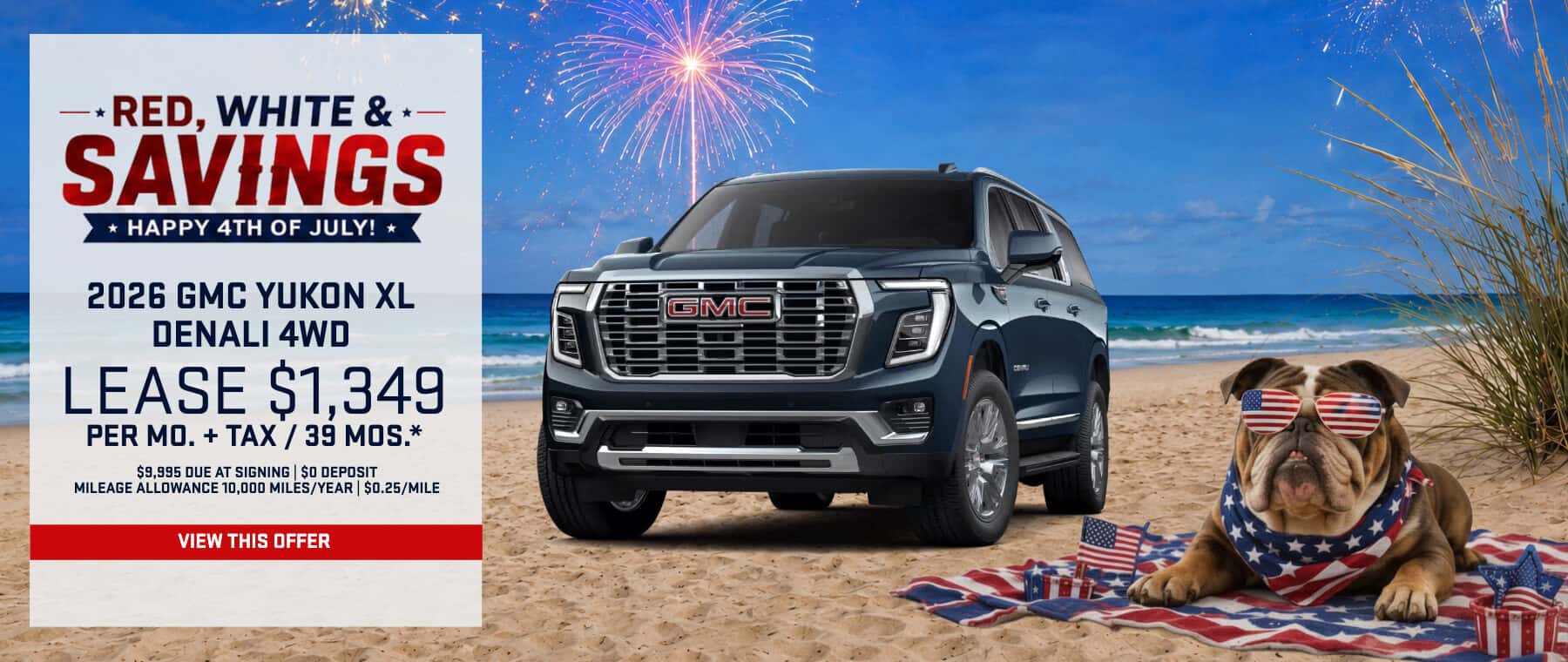 2026 GMC Yukon XL Denali 4WD lease deal at Magic GMC Valencia