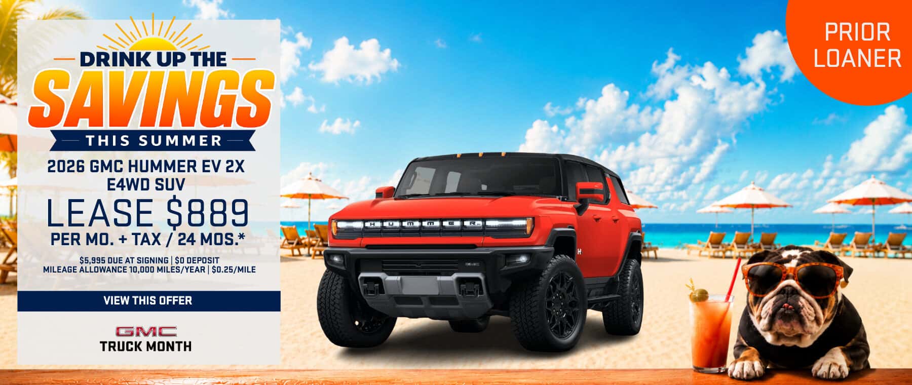 2026 GMC Hummer EV courtesy vehicle lease at Magic GMC Valencia