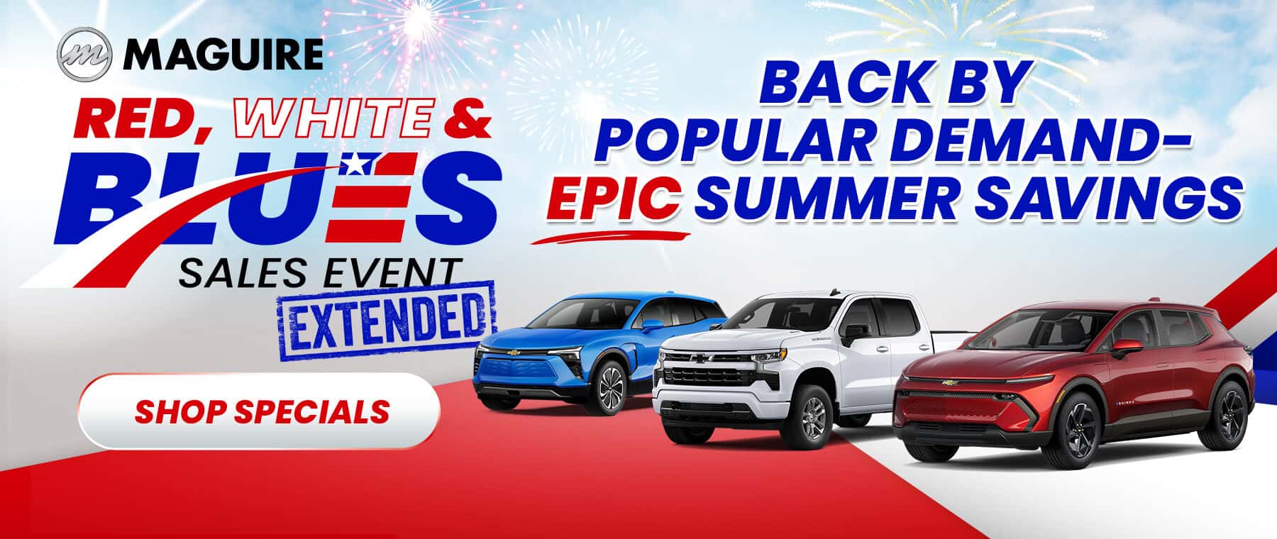 Red, White, & Blues Sales Event Has Been Extended